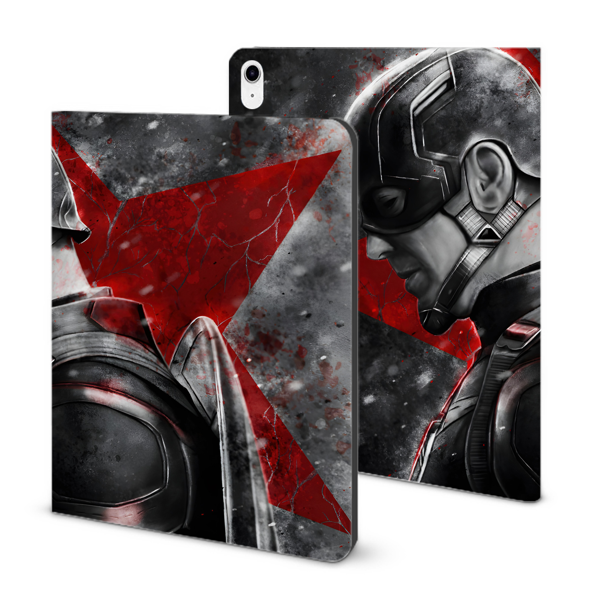 （画像用） アベンジャーズ The Avengers IPad ケース ブック型 PUレザー TPU 耐衝撃 軽量 薄型 ペン収納なし 全面保護 IPad 各モデル対応